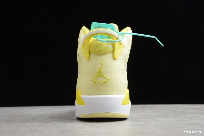 Floral Jordan Air (GS) Retro Yellow 6 543390-800 Dynamic 0606